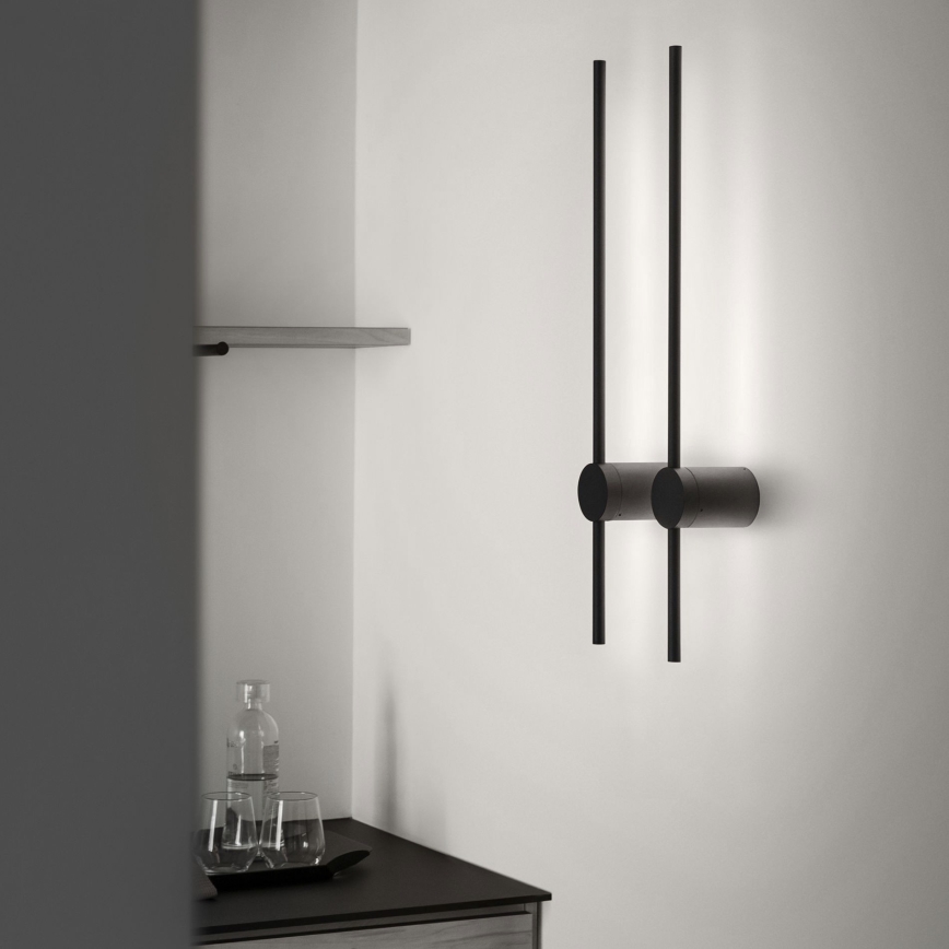Ideal Lux - Applique murale ESSENCE LED/12W/230V 4000K 70 cm CRI 90 noir