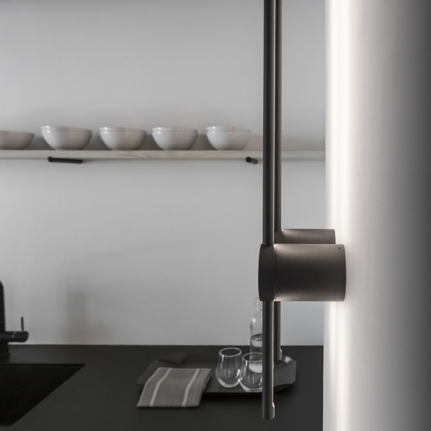 Ideal Lux - Applique murale ESSENCE LED/12W/230V 4000K 70 cm CRI 90 noir