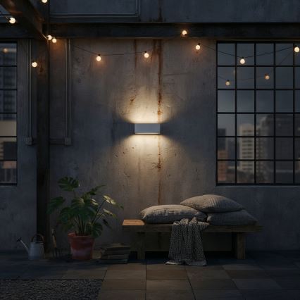 Ideal Lux - Applique murale extérieure ANDROMEDA 1xE27/60W/230V IP55 gris