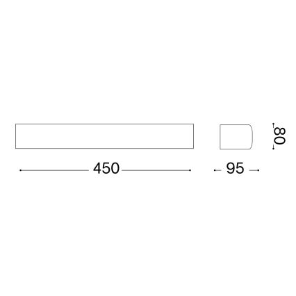 Ideal Lux - Applique murale extérieure ANDROMEDA 2xE27/60W/230V IP55 anthracite