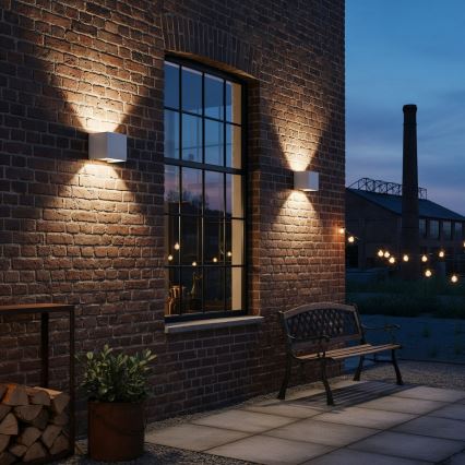 Ideal Lux - Applique murale extérieure ATOM LED/12W/230V CRI 90 IP54 blanc