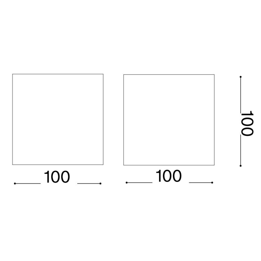 Ideal Lux - Applique murale extérieure ATOM LED/12W/230V CRI 90 IP54 noir