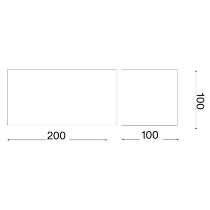 Ideal Lux - Applique murale extérieure ATOM LED/25W/230V CRI 90 IP54 anthracite