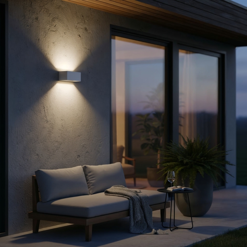 Ideal Lux - Applique murale extérieure ATOM LED/25W/230V CRI 90 IP54 blanc