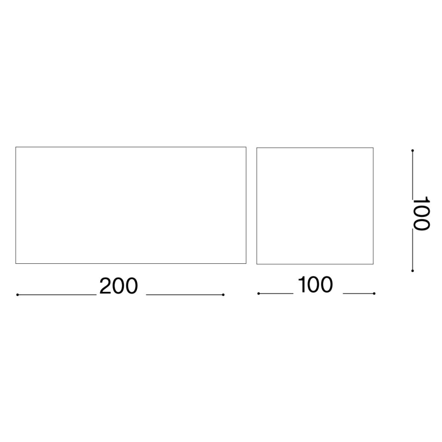 Ideal Lux - Applique murale extérieure ATOM LED/25W/230V CRI 90 IP54 blanc