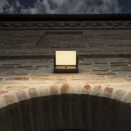 Ideal Lux - Applique murale extérieure avec détecteur SWIPE LED/21W/230V CRI 90 IP54 marron
