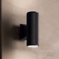 Ideal Lux - Applique murale extérieure BASE 2xGU10/28W/230V IP44 noir