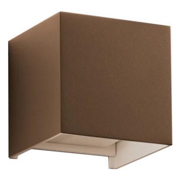 Ideal Lux - Applique murale extérieure LED ATOM LED/12W/230V CRI 90 IP54 marron