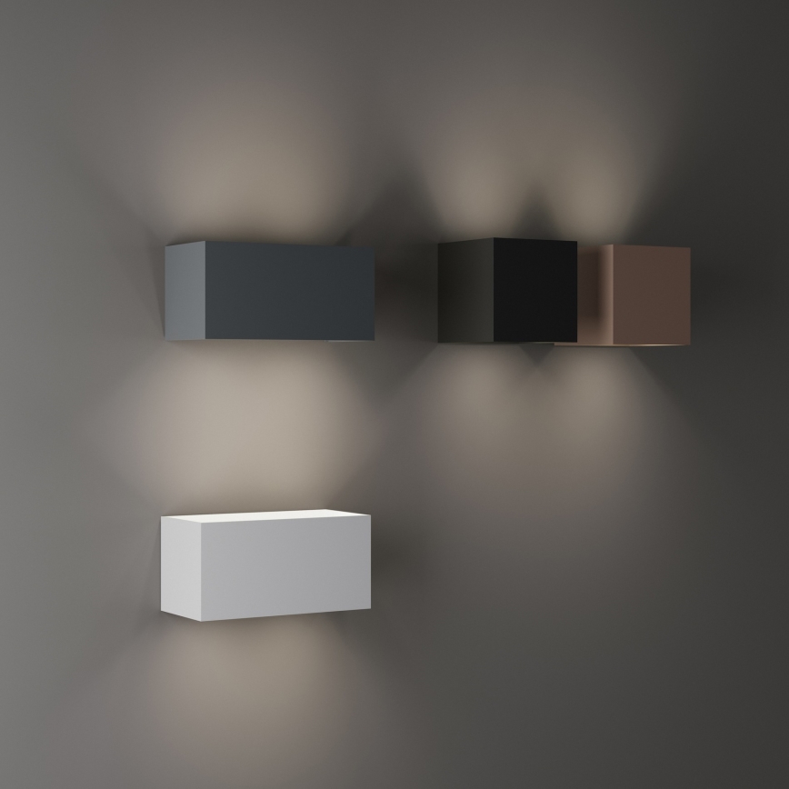 Ideal Lux - Applique murale extérieure LED ATOM LED/12W/230V CRI 90 IP54 marron