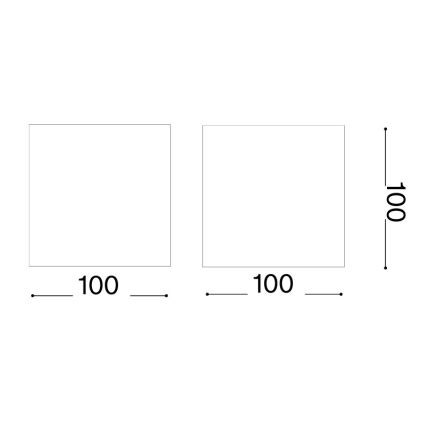 Ideal Lux - Applique murale extérieure LED ATOM LED/12W/230V CRI 90 IP54 marron