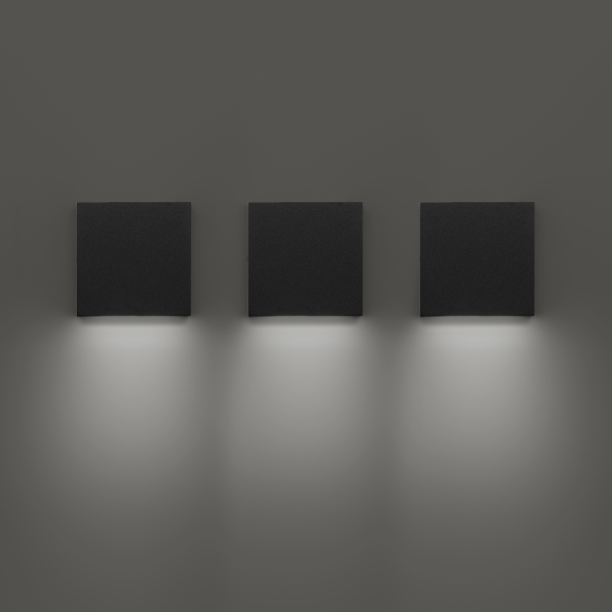 Ideal Lux - Applique murale extérieure LED POST-IT LED/3W/12V IRC 90 noir