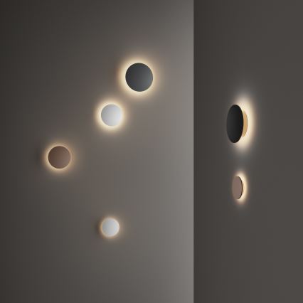 Ideal Lux - Applique murale extérieure LED PUNTO LED/9W/230V IRC 90 Ø 18 cm IP54 marron