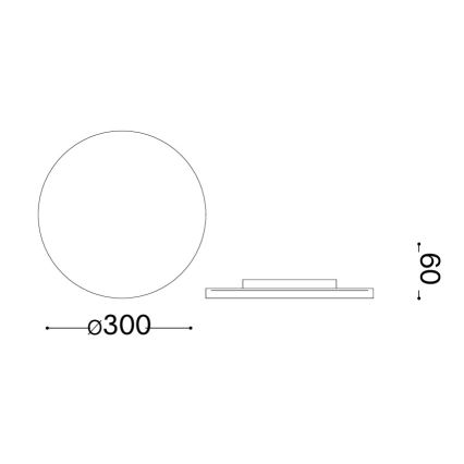 Ideal Lux - Applique murale extérieure LED PUNTO LED/16W/230V IRC 90 Ø 30 cm IP54 noire