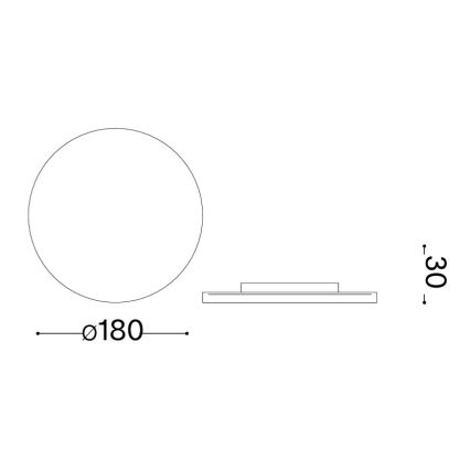Ideal Lux - Applique extérieure LED PUNTO LED/9W/230V IRC 90 Ø 18 cm IP54 blanche