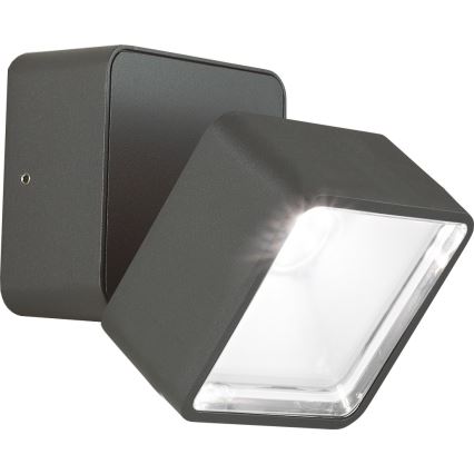 Ideal Lux - Applique murale extérieure LED OMEGA, 7 W / 230 V, IRC 90, IP54, anthracite
