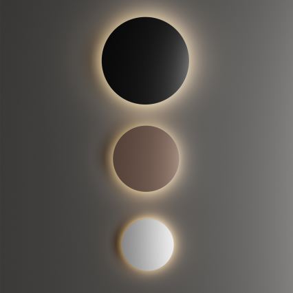 Ideal Lux - Applique murale extérieure LED PUNTO LED/12W/230V IRC 90 Ø 24 cm IP54 noire