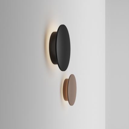 Ideal Lux - Applique murale extérieure LED PUNTO LED/12W/230V IRC 90 Ø 24 cm IP54 noire