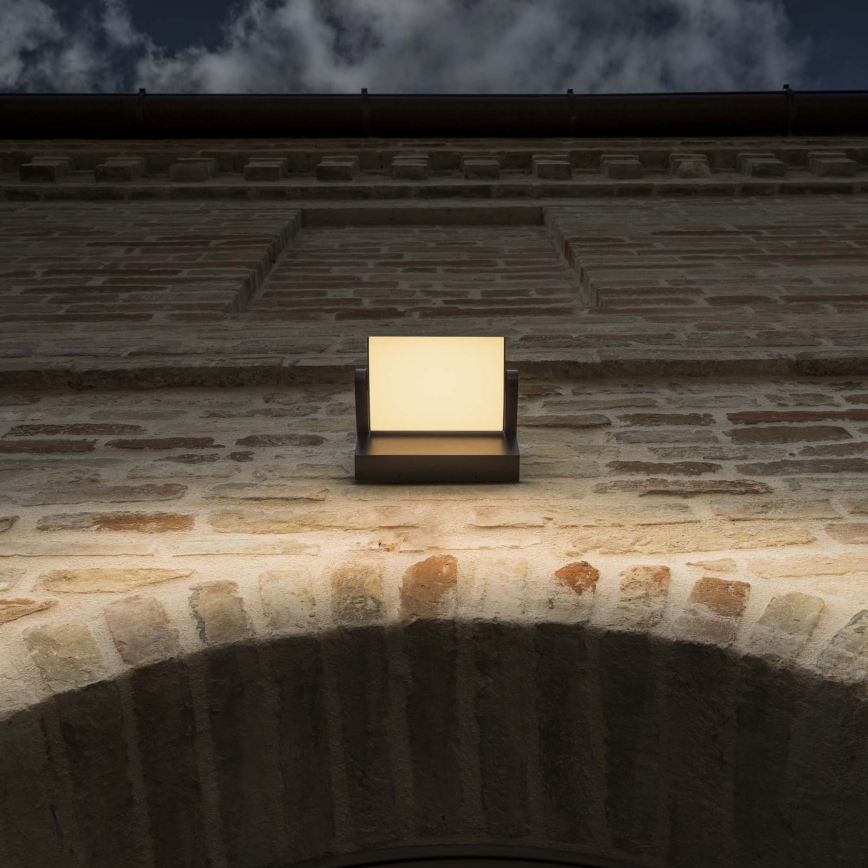 Ideal Lux - Applique murale extérieure SWIPE LED/21W/230V CRI 90 IP54 marron