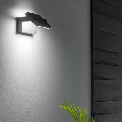 Ideal Lux - Applique murale extérieure SWIPE LED/21W/230V CRI 90 IP54 anthracite
