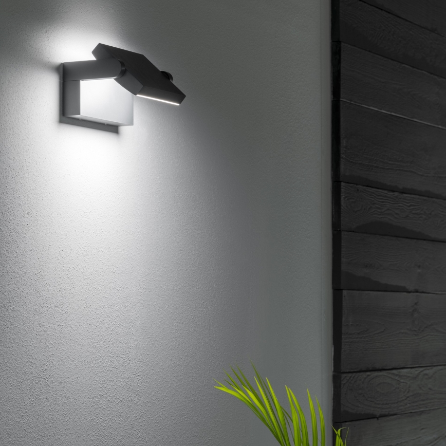 Ideal Lux - Applique murale extérieure SWIPE LED/21W/230V CRI 90 IP54 anthracite