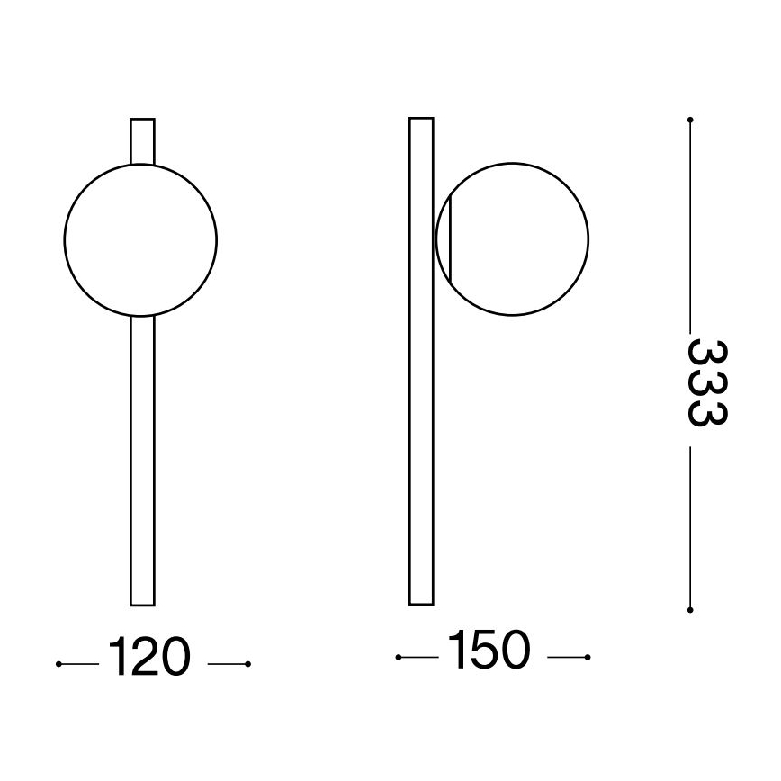 Ideal Lux - Applique murale LED BINOMIO 1xG9/3W/230V blanc