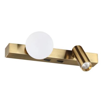 Ideal Lux - Applique murale LED BINOMIO 2xLED/3W/230V IRC 90 laiton