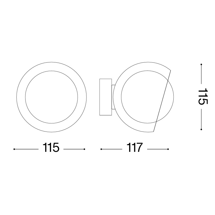 Ideal Lux - Applique murale LED BLOOM 1xG9/3W/230V dorée/beige fumé