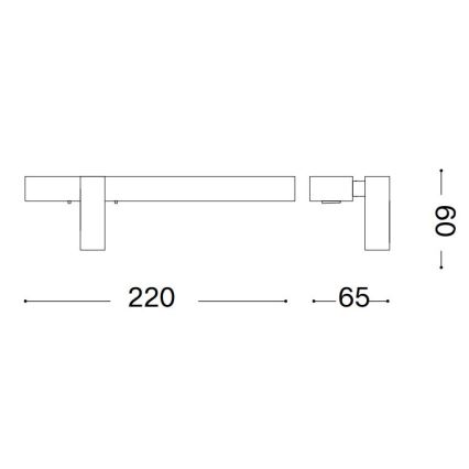 Ideal Lux - Applique murale LED BONNE 2xLED/6,5W/230V IRC 90 chrome mat