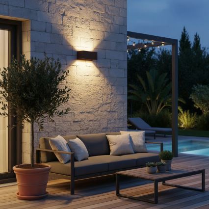 Ideal Lux - Applique murale LED d'extérieur ATOM LED/25W/230V IRC 90 IP54 marron