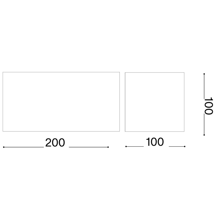 Ideal Lux - Applique murale LED d'extérieur ATOM LED/25W/230V IRC 90 IP54 marron