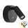 Ideal Lux - Applique murale LED tactile, rechargeable et dimmable BEAN LED/3W/5V 2200 mAh CRI 95 noire