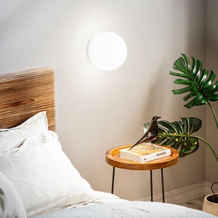 Ideal Lux - Applique murale MAPA 1xE27/42W/230V Ø 20 cm blanche