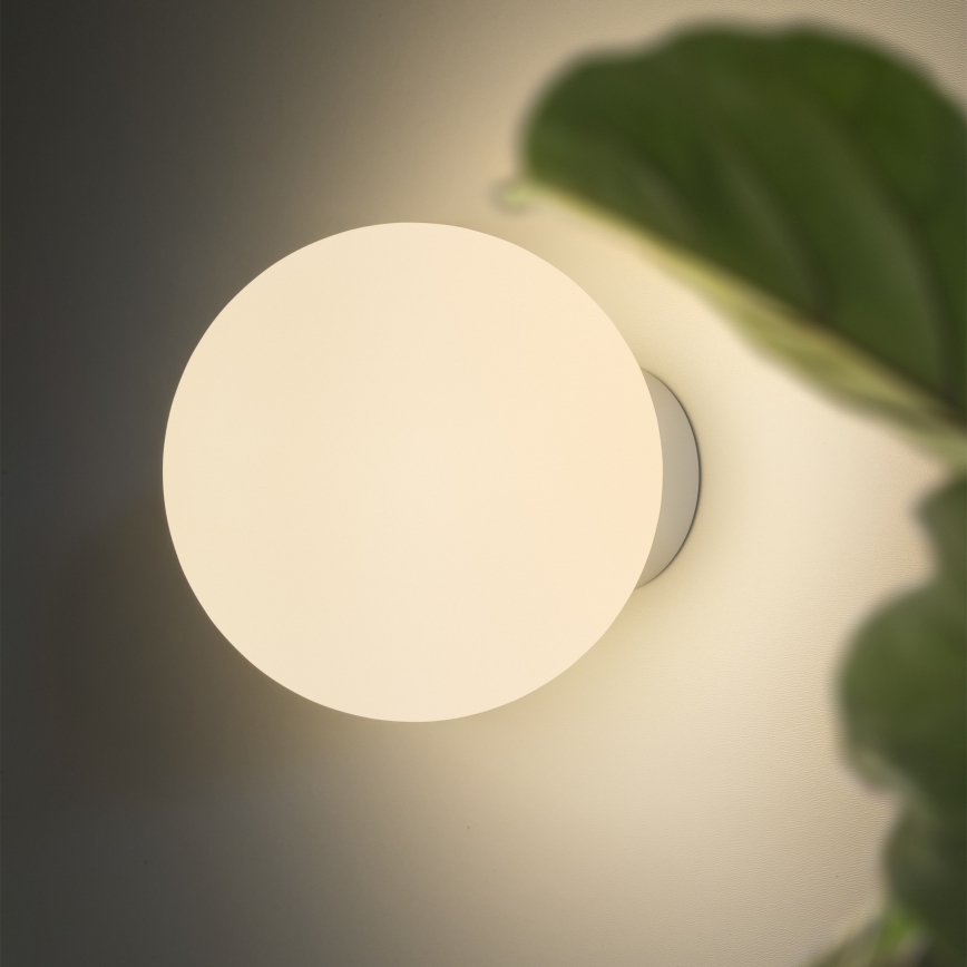 Ideal Lux - Applique murale MAPA 1xE27/42W/230V Ø 20 cm blanche