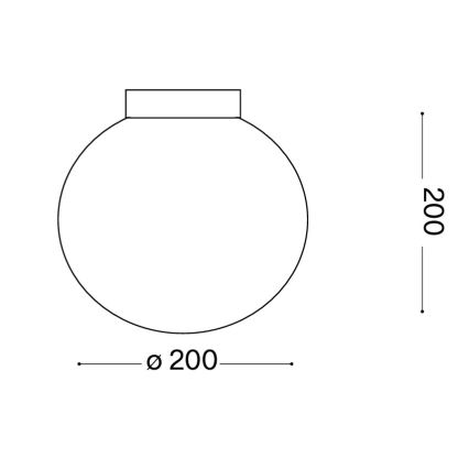 Ideal Lux - Applique murale MAPA 1xE27/42W/230V Ø 20 cm blanche