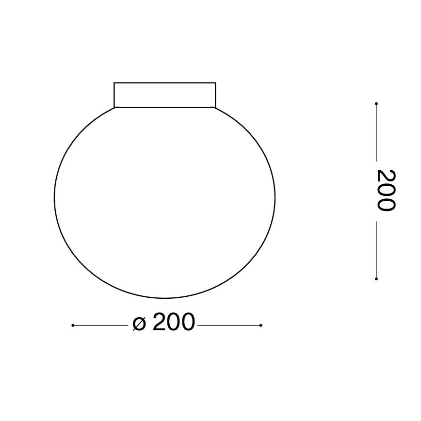Ideal Lux - Applique murale MAPA 1xE27/42W/230V Ø 20 cm blanche