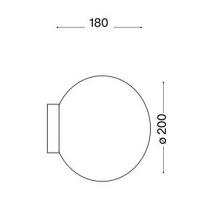 Ideal Lux - Applique murale MAPA 1xE27/60W/230V