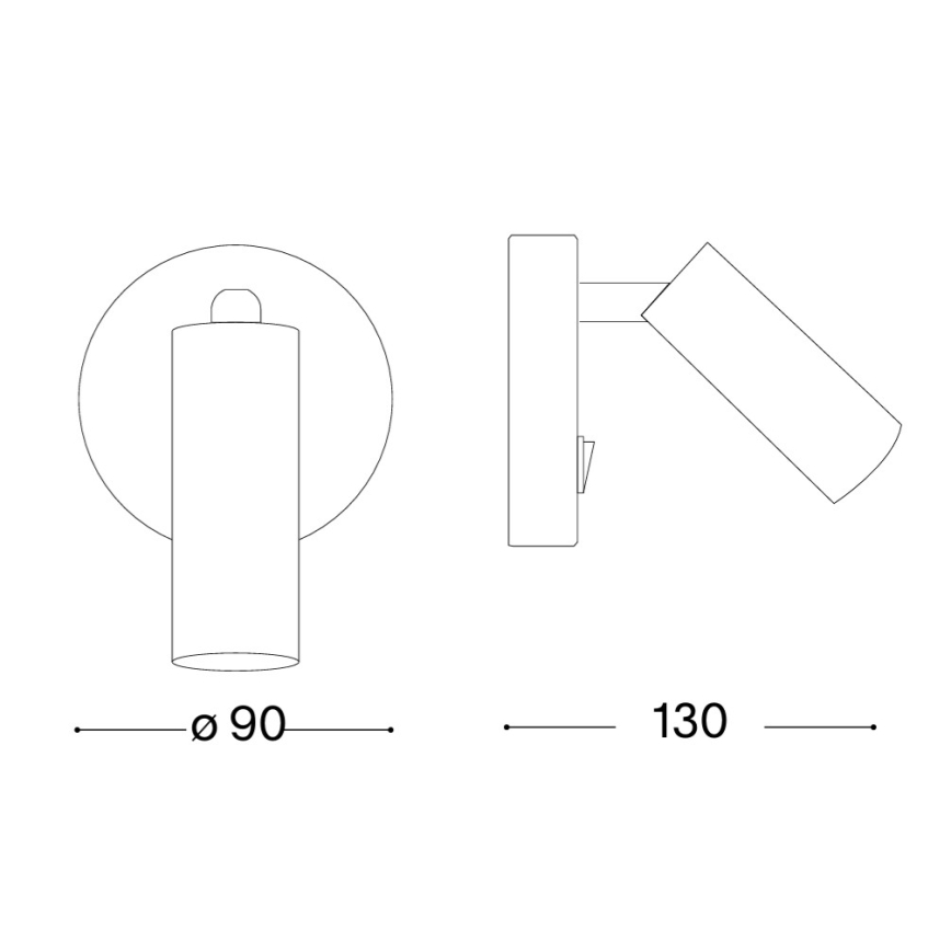 Ideal Lux - Applique murale orientable PAGE LED/3W/230V IRC 90 blanche