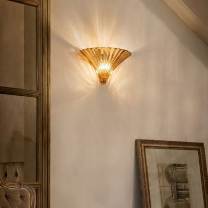 Ideal Lux - Applique murale SANTA 1xE14/40W/230V dorée