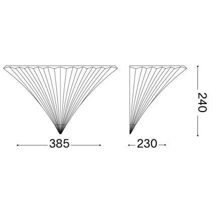 Ideal Lux - Applique murale SANTA 1xE14/40W/230V transparente