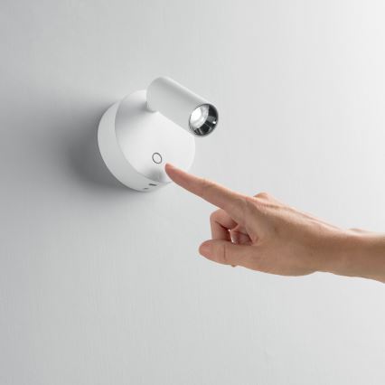 Ideal Lux - Spot mural LED à commande tactile dimmable ELF LED/3W/230V CRI 95 blanc