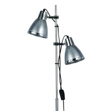 Ideal Lux - Lampadaire 2xE27/60W/230V argent