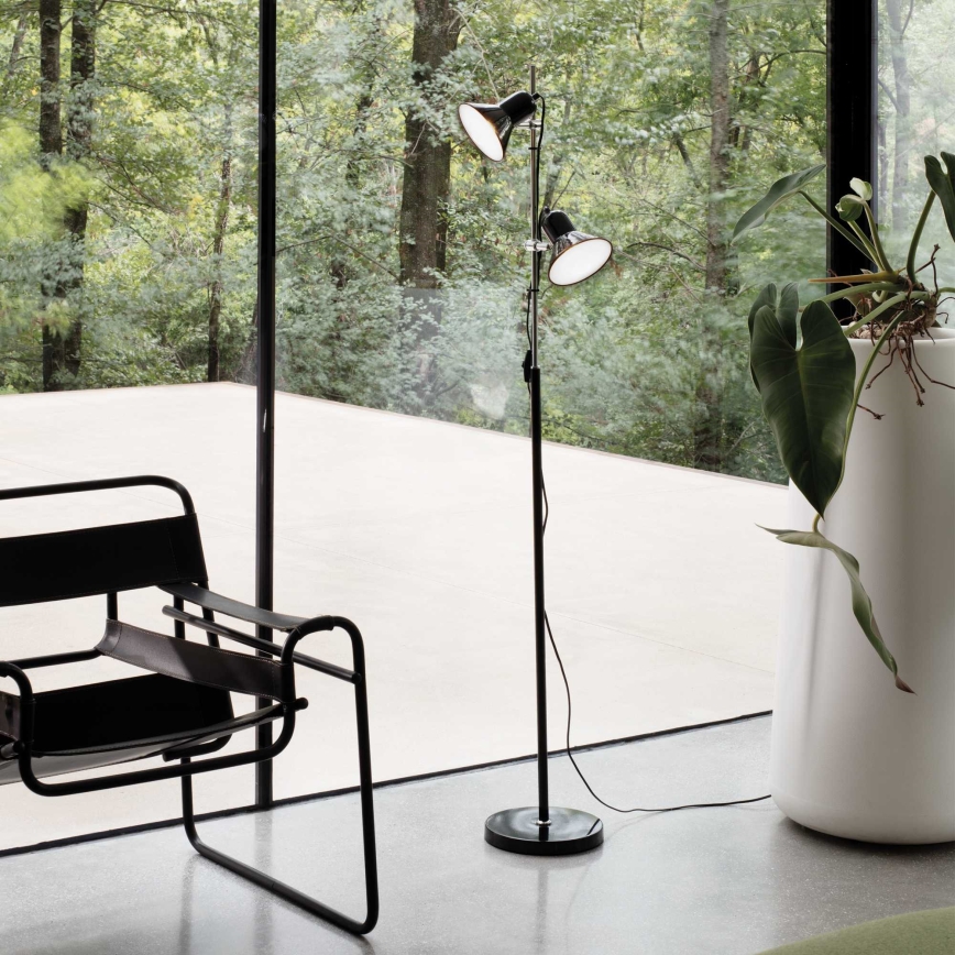 Ideal Lux - Lampadaire 2xE27/60W/230V noir