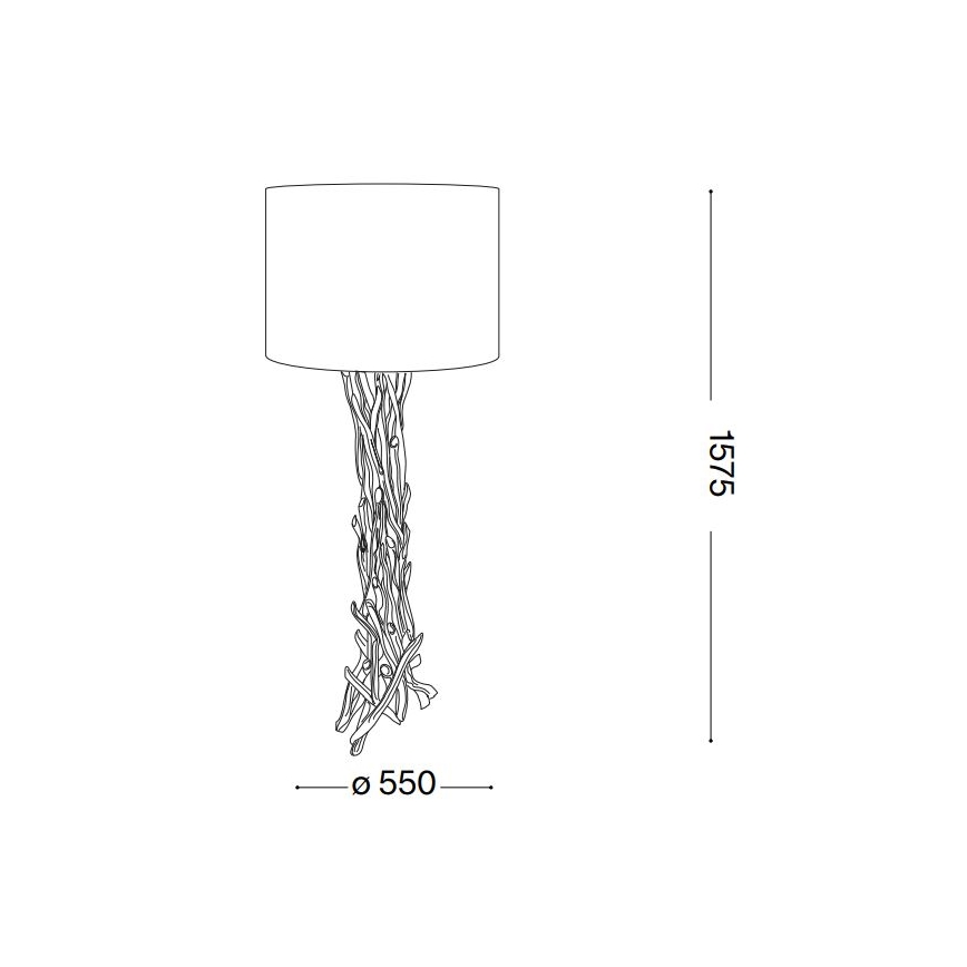 Ideal Lux - Lampadaire DRIFTWOOD 1xE27/60W/230V goyave