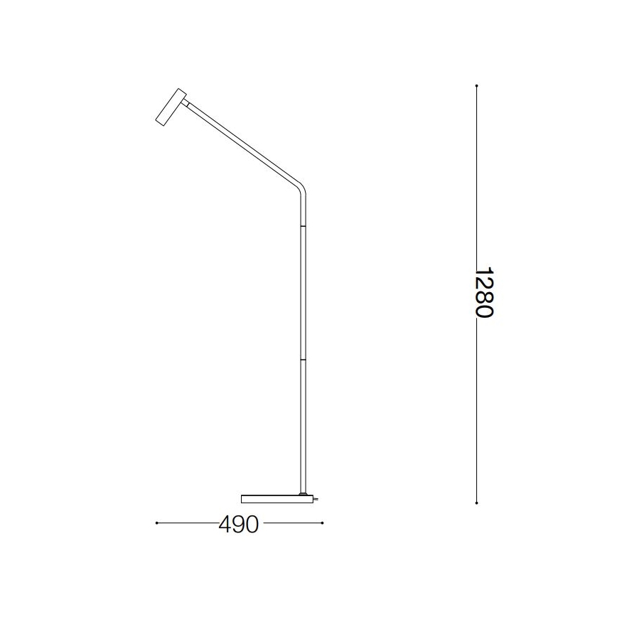 Ideal Lux - Lampadaire EASY LED/3,5W/230V CRI 90 blanc