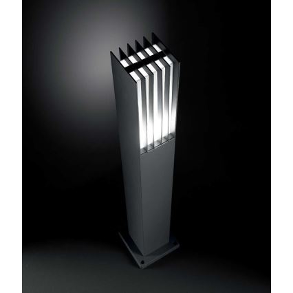 Ideal Lux - Lampadaire extérieur 1xE27/60W/230V gris IP44