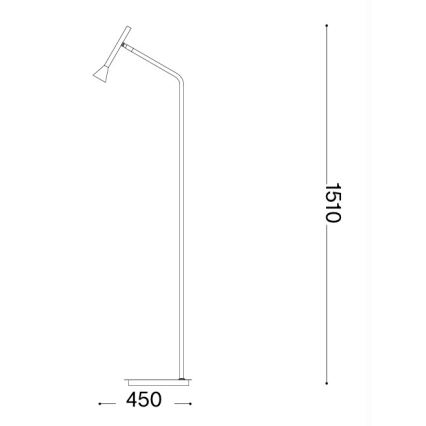 Ideal Lux - Lampadaire LED DIESIS LED/4,5W/230V IRC 95 chrome mat