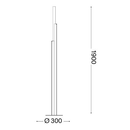 Ideal Lux - lampadaire LED dimmable DORICA 3xLED/33W/230V IRC 90 blanc
