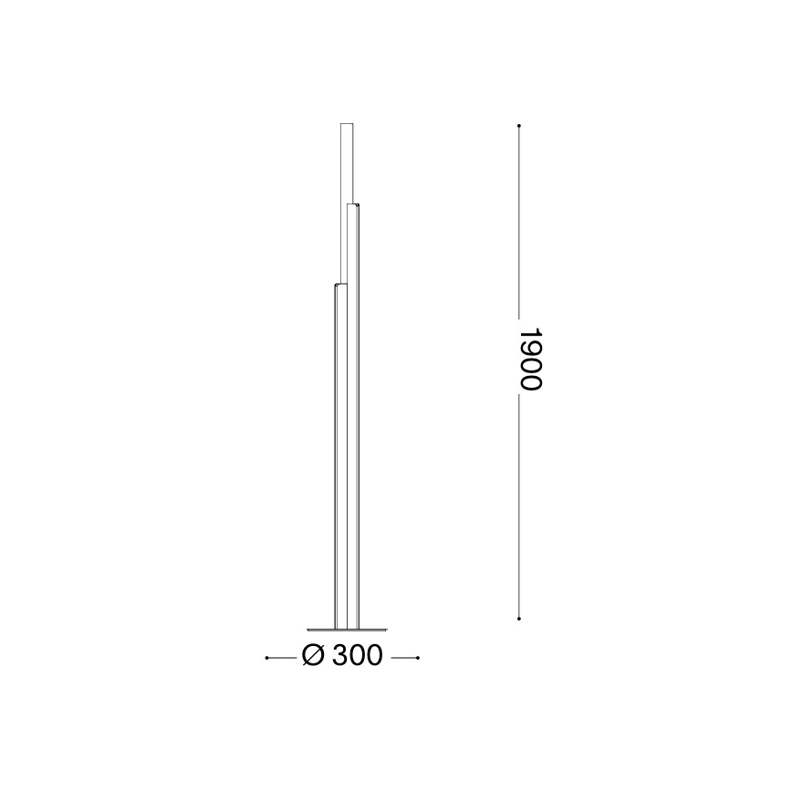Ideal Lux - lampadaire LED dimmable DORICA 3xLED/33W/230V IRC 90 blanc