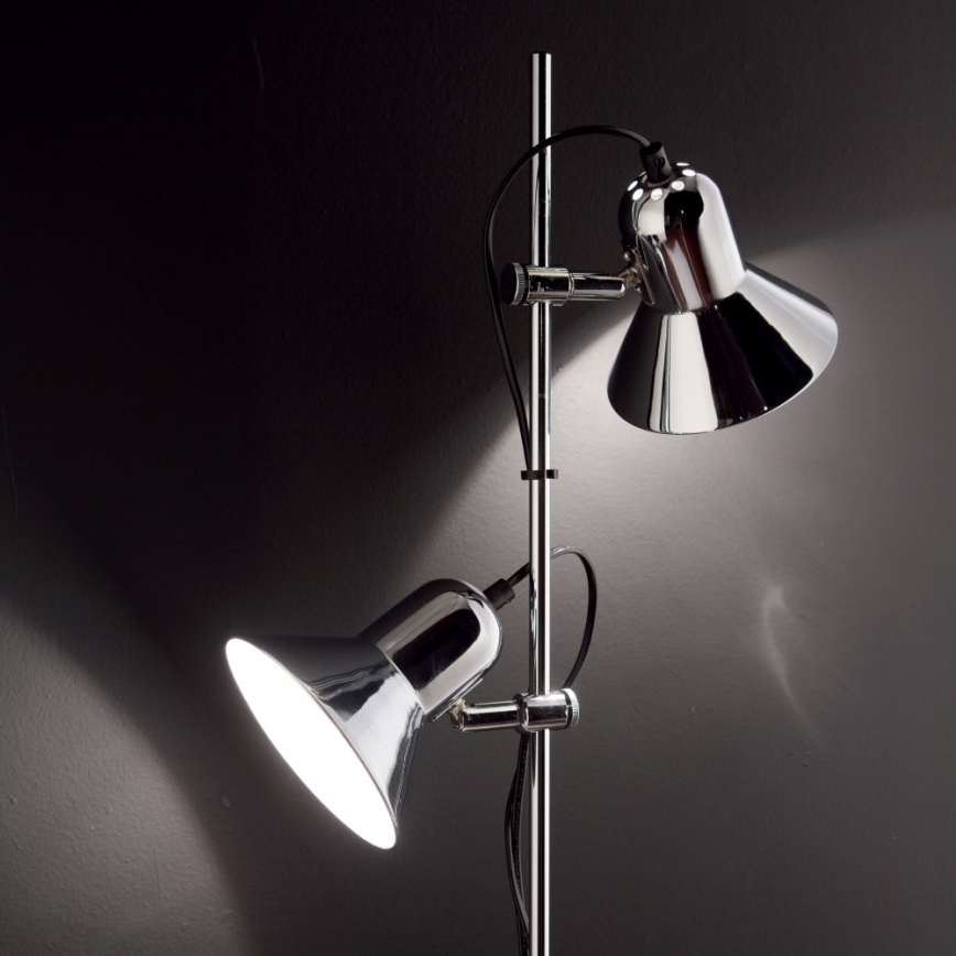 Ideal Lux - Lampadaire POLLY 2xE27/60W/230V chrome brillant