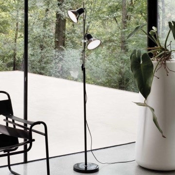 Ideal Lux - Lampadaire POLLY 2xE27/60W/230V noir